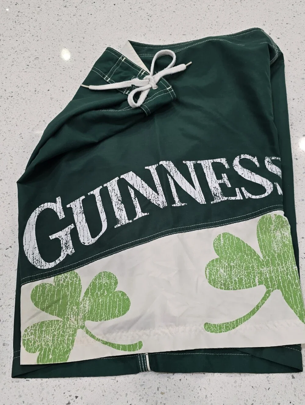 GUINNESS Board Shorts Green Shamrock Boardshorts Swim Trunks Swimming Surfing